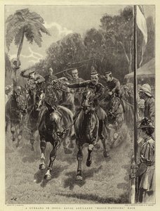 En Gymkana i Indien, Royal Artillery Horse-Watering Race