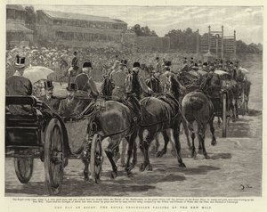Cup Day i Ascot, Royal Procession passerer op ad New Mile