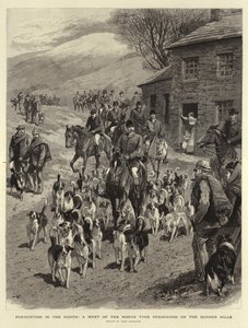 Rævejagt i nord, et møde mellem North Tyne Foxhounds på Border Hills af John Charlton