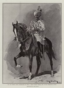 H H Sir Pertab Singh, Maharaja af Idar, en stor indisk prins, en af kroningsgæsterne