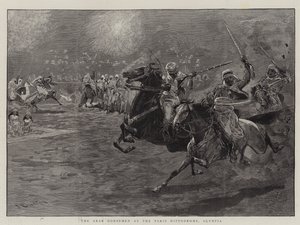 De arabiske ryttere ved Paris Hippodrome, Olympia af John Charlton