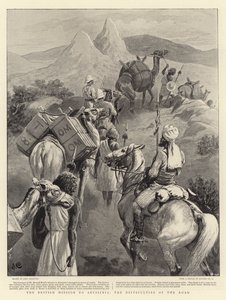 Den britiske mission til Abessinien, vejens vanskeligheder