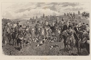 Mødet mellem Devon og Somerset Staghounds ved Hawkcombe Head