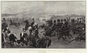Gennemgangen foran shahen i Woolwich, hvor Royal Horse Artillery passerer i galop