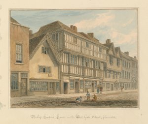 Gloucestershire - Biskop Coopers hus af John Chessell Buckler