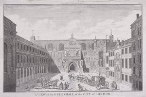 Guildhall, London, 1820 af John Chessell Buckler