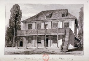 Jamaica House, Cherry Garden Street, Bermondsey, London, 1827 af John Chessell Buckler