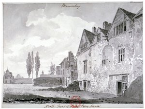 Nordfronten af Bermondsey House, London, 1816 af John Chessell Buckler