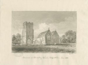 Rugeley kirke af John Chessell Buckler