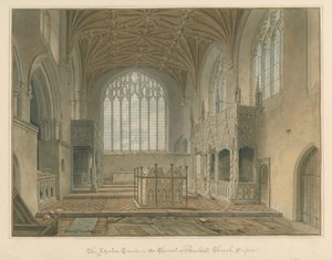 Sussex - Arundel Church - Fitzalan-gravene, 1825 af John Chessell Buckler