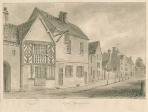 Tean - Landsbygade: sepia vask tegning