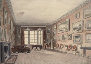 Galleriet i Browsholme, nær Clitheroe, Yorkshire af John Chessell Buckler