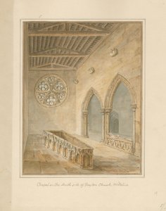 Wiltshire - Boyton Church - Kapel, 1812 af John Chessell Buckler