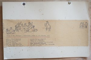 Group at the Cottage, Bournehill, 1858 (blæk på papir) af John Christian Schetsky