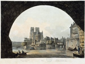 Paris: Notre Dame - i ""Paris vu par J.C. Mats", red. Miller, London af John Claude Nattes