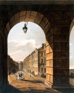 Gadebillede, Bath (akvatint) af John Claude Nattes
