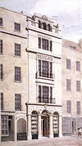 Rundell, Bridge and Rundell, 32 Ludgate Hill, 1826 (wc på papir) af John Clement Meade