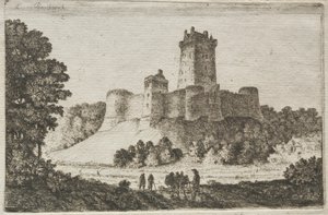 Borthwick Castle fra øst.