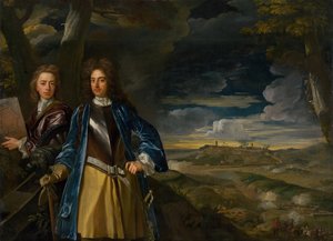 Michael Richards 1673-1721 og John Richards 1669-1709 ved belejringen af Beograd i 1690, 1700. af John Closterman