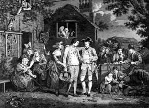 The Recruiting Serjeant, indgraveret af John Goldar, 1769