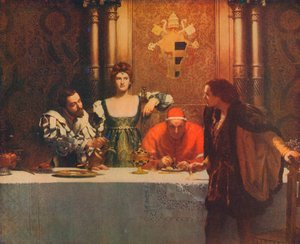 Et glas vin med Caesar Borgia, 1893, 1914 af John Collier