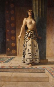 Clytemnestra, ca. 1914 (olie på lærred) af John Collier