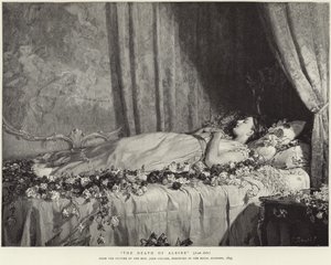 Albines død af John Collier