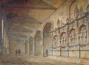 Interiør af kapellet St. Peter ad Vincula, Tower of London, 1814