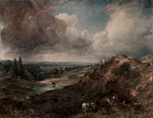Branch Hill Pond, Hampstead af John Constable
