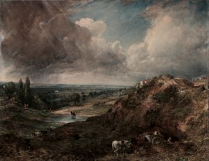 Branch Hill Pond, Hampstead af John Constable