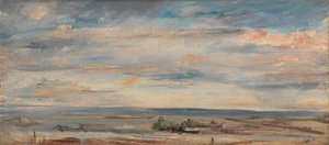 Cloud Study, Early Morning, Looking East from Hampstead, 1821. af John Constable