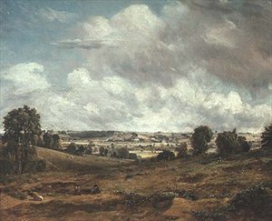 Dedham Vale fra East Bergholt (olie på lærred) af John Constable