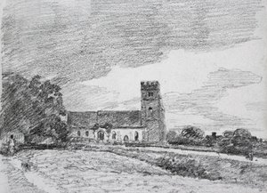 Feering kirke, 1814 af John Constable