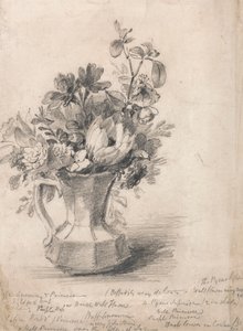 Blomster i en kande af John Constable