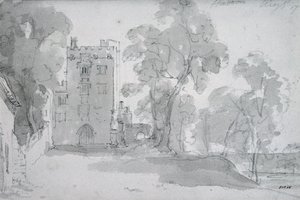 Haddon Hall af John Constable