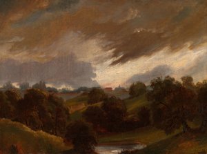 Hampstead, Stormy Sky af John Constable
