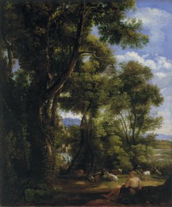 Landskab med gedehyrde og geder af John Constable