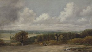 Pløjescene i Suffolk af John Constable