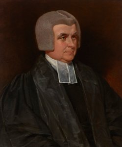 Portræt af pastor Dr. John Wingfield (1760-1825), domprovst i Worcester Cathedral, i halv længde, i sort kjole og hvide bånd af John Constable