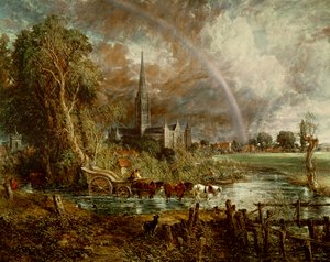 Salisbury Cathedral From the Meadows, 1831 (se 188984-188985 for detaljer)