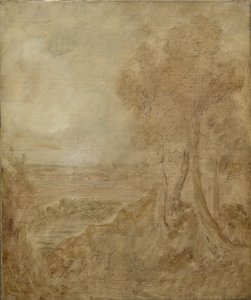 Skitse til "Dedham Vale", ca. 1827 af John Constable