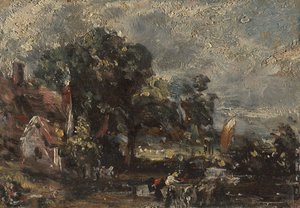 Skitse til "The Haywain" af John Constable