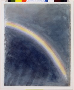 Himmelstudie med regnbue, 1827 af John Constable