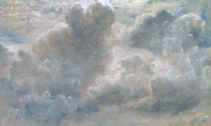 Study of Cumulus Clouds, 1822 (olie på papir lagt på lærred) af John Constable