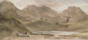 Sty Head Tarn, 12. oktober 1800 af John Constable
