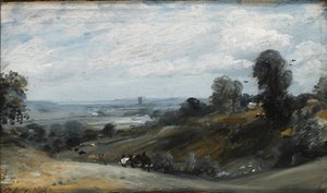 The Vale of Dedham fra Langham, 1812 af John Constable