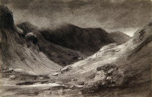 The vale of Newlands: En meget stormfuld eftermiddag af John Constable