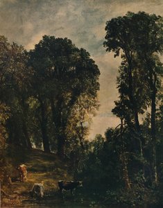 Træer nær Hampstead Church, 1829, c1915 af John Constable