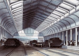 Bath Station, Somerset, 1846 af John Cooke Bourne