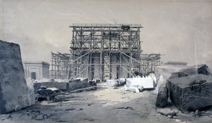 Konstruktion af Euston Arch, januar 1838 (pen & blæk og vask på papir) af John Cooke Bourne
